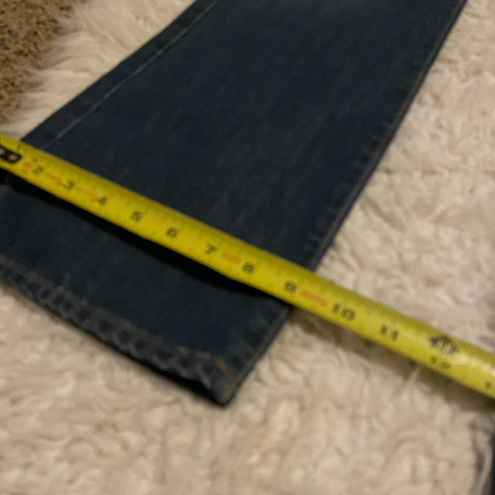 7 For All Mankind Boy Cut Bootcut Denim Jeans Size 27 0303 button fly - Picture 13 of 16